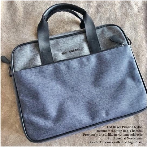 Ted Baker Piranha Nylon Document/Laptop Bag ๐ Bundle Me! - Picture 1 of 10